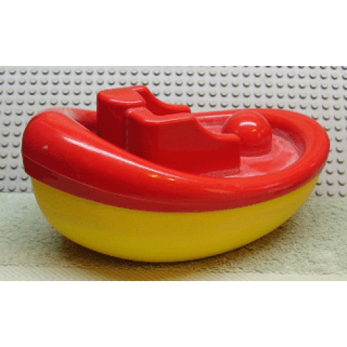 Деталь LEGO 71370c01 Primo Vehicle Boat Bathtime with Red Top - Yellow