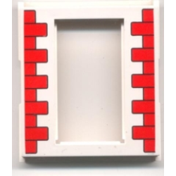 Door, Frame 2 x 8 x 8 with Red Bricks Pattern Door, Frame 2 x 8 x 8 with Red Bricks Pattern