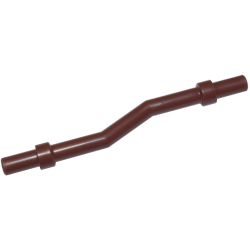 Bar 6L with Stop Rings, Bent - Reddish Brown