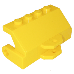 Vehicle, Brush Holder for Street Sweeper with Tow Ball Socket - Yellow