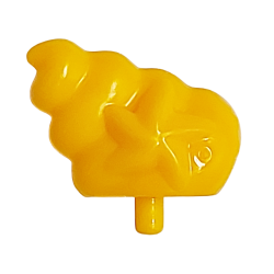 Minifigure, Shell Conical with Starfish and Small Pin