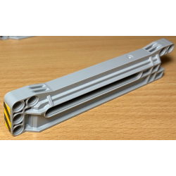 Technic, Gear Rack 1 x 14 x 2 Housing with Black and Yellow Danger Stripes Pattern Front Side (Sticker) - Set 42078