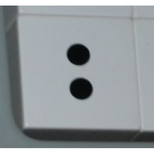 Деталь LEGO 2756pb375 Duplo, Tile 2 x 2 x 1 with Black Colon (:) Pattern