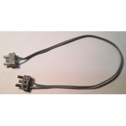 Electric, Wire 12V / 4.5V with 2 Leads, 28 Studs (22cm) Long with 2 Light Gray Electric, Connector, 2-Way Male Squared Narrow Short Electric, Wire 12V / 4.5V with 2 Leads, 28 Studs (22cm) Long with 2 Light Gray Electric, Connector, 2-Way Male Squared Narrow Short