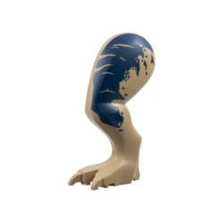 Dinosaur Leg Large (Rear) Tyrannosaurus rex Left with Black Pin with Dark Blue Markings Pattern