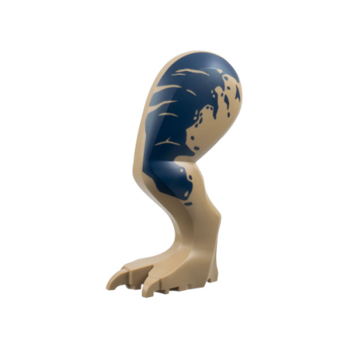 Деталь LEGO 98061c01pb15 Dinosaur Leg Large (Rear) Tyrannosaurus rex Left with Black Pin with Dark Blue Markings Pattern
