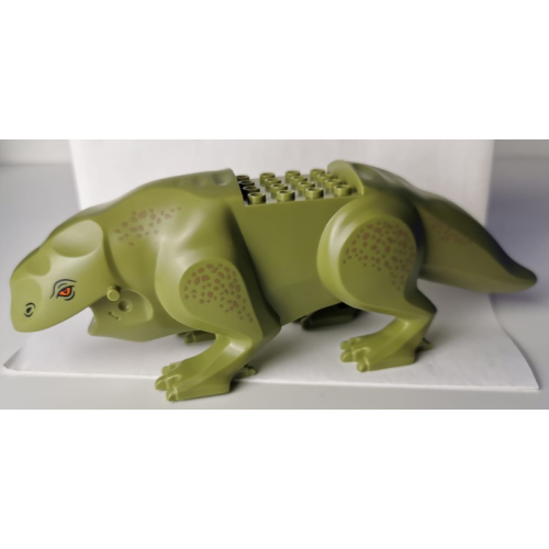 Деталь LEGO 16875pb02 Dewback Body, Claws and Short Tail with Eyes and Nostrils and Leg Spots Pattern 2