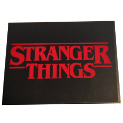 Slope 10 6 x 8 with Red 'STRANGER THINGS' on Black Background Pattern (Sticker) - Set 75810 Slope 10 6 x 8 with Red 'STRANGER THINGS' on Black Background Pattern (Sticker) - Set 75810