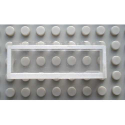 Деталь LEGO Mx1562pb01 Modulex, Window 1 x 6 x 2 with White Border Pattern