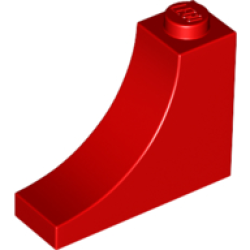 Arch 1 x 3 x 2 Inverted - Red