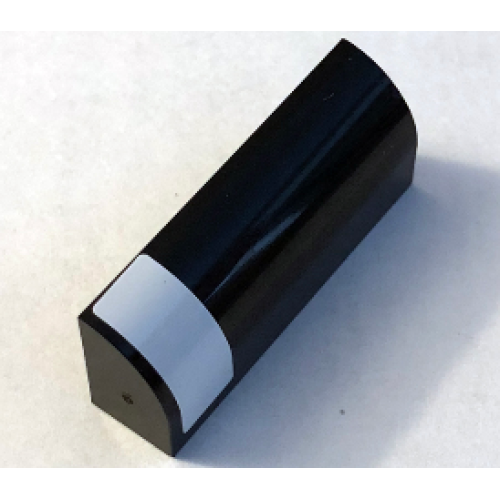 Деталь LEGO 6191pb017L Slope, Curved 1 x 4 x 1 1/3 with White Vertical Stripe Pattern on Left Side (Sticker) - Set 7962