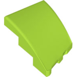 Wedge 3 x 2 Left No Studs - Lime