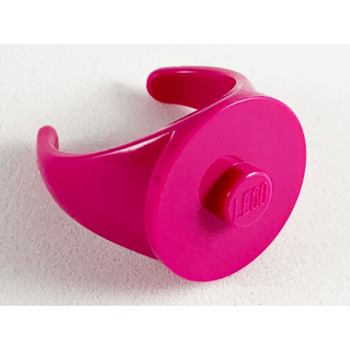 Деталь LEGO 36970b Ring with Stud - 16mm Inside Diameter - Magenta