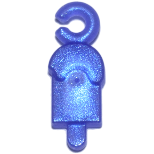 Деталь LEGO 1954b Charm, Ice Pop (Freezer / Lollipop / Lolly / Pole / Popsicle / Stick) - Satin Trans-Light Blue