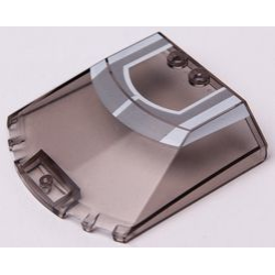 Windscreen 6 x 6 x 1 1/3 Straight Sides with Light Bluish Gray Roof with White Stripes Pattern Windscreen 6 x 6 x 1 1/3 Straight Sides with Light Bluish Gray Roof with White Stripes Pattern