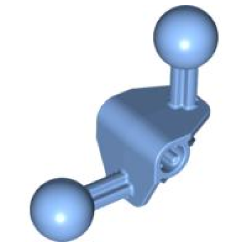 Деталь LEGO 41670 Bionicle Ball Joint 4 x 4 x 2 90 degrees with 2 Ball Joint and Axle Hole - Medium Blue