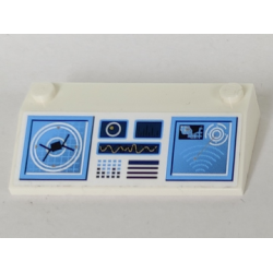 Slope 33 3 x 6 without Inner Walls with Computer and Radar Pattern (Sticker) - Set 6869 Slope 33 3 x 6 without Inner Walls with Computer and Radar Pattern (Sticker) - Set 6869