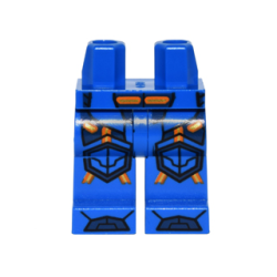 Hips and Legs with Orange and Gold Circuitry, Dark Blue Armor, Hexagonal Knee Pads, and Boots Pattern Hips and Legs with Orange and Gold Circuitry, Dark Blue Armor, Hexagonal Knee Pads, and Boots Pattern
