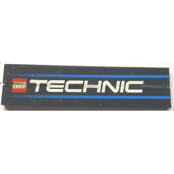 Stickered Assembly 8 x 2 with LEGO TECHNIC Logo and Blue Stripes Pattern (Sticker) - Set 8458 - 2 Tile 1 x 8 Stickered Assembly 8 x 2 with LEGO TECHNIC Logo and Blue Stripes Pattern (Sticker) - Set 8458 - 2 Tile 1 x 8