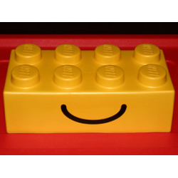 Brick, Soft 2 x 4 with Smile Pattern