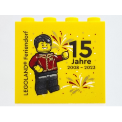 Brick 2 x 4 x 3 with LEGOLAND Feriendorf 15 Jahre 2008 - 2023 Pattern