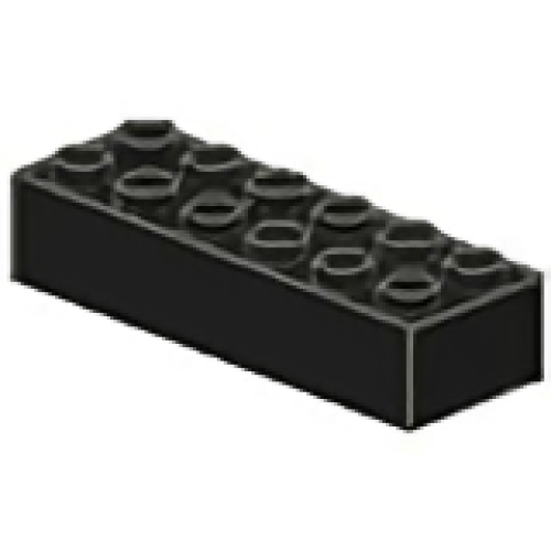 Деталь LEGO 2456c01 Magnet Brick 2 x 6