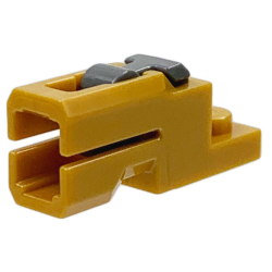 Projectile Launcher, 1 x 2 Mini Blaster / Tile Shooter with Dark Bluish Gray Trigger (69754 / 69755) - Light Bluish Gray