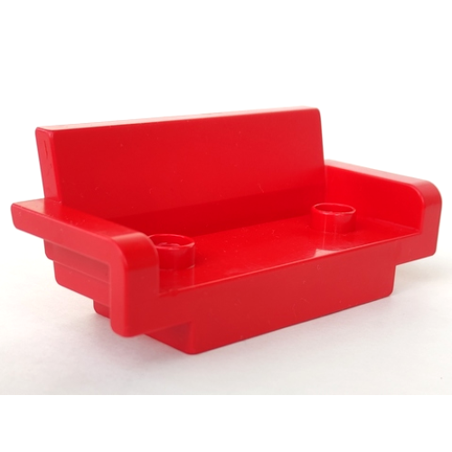 Деталь LEGO 4888 Duplo, Furniture Couch / Sofa 2 x 6 - Red