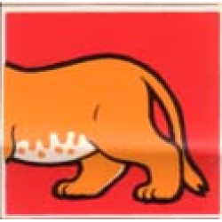 Duplo, Tile 2 x 2 x 1 with Lion Mosaic Picture 15 Pattern