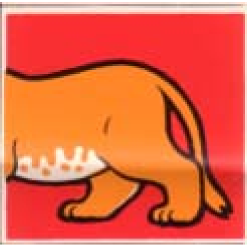 Деталь LEGO 2756pb087 Duplo, Tile 2 x 2 x 1 with Lion Mosaic Picture 15 Pattern