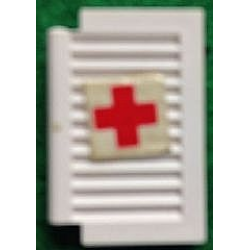 Window 1 x 2 x 2 Shutter with Red Cross Pattern (Sticker) - Sets 363 / 555 Window 1 x 2 x 2 Shutter with Red Cross Pattern (Sticker) - Sets 363 / 555