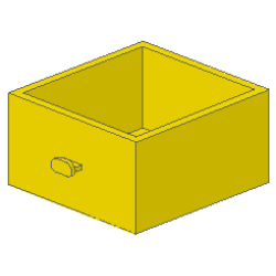Homemaker Cupboard 4 x 4 x 4 Drawer - Yellow