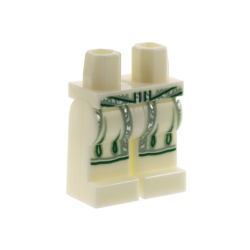 Hips and Legs with Robe End, Silver, Sand Green, and Dark Green Hems and Trim Pattern Hips and Legs with Robe End, Silver, Sand Green, and Dark Green Hems and Trim Pattern