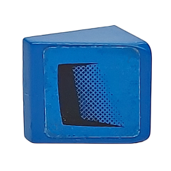 Slope 30 1 x 1 x 2/3 with Black Air Intake on Blue Background Pattern Model Right Side (Sticker) - Set 8151