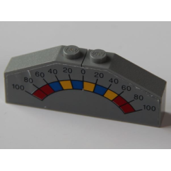 Stickered Assembly 6 x 1 x 2 with Weight Scale Pattern (Sticker) - Set 4557 - 1 Brick 1 x 6, 2 Slope 3 x 1 Stickered Assembly 6 x 1 x 2 with Weight Scale Pattern (Sticker) - Set 4557 - 1 Brick 1 x 6, 2 Slope 3 x 1