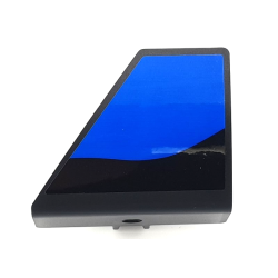 Technic, Panel Curved #70 5 x 4 x 3 Tapered Right with Blue Panel on Black Background Pattern (Sticker) - Set 42141