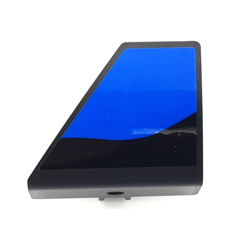 Деталь LEGO 80271pb001 Technic, Panel Curved #70 5 x 4 x 3 Tapered Right with Blue Panel on Black Background Pattern (Sticker) - Set 42141