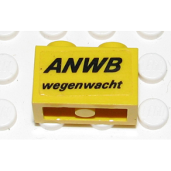 Brick 1 x 2 with 'ANWB wegenwacht' Pattern (Sticker) - Set 2140
