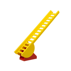 Ladder 16 x 4 with Semi-Circular Pivot with Red Ladder Holder (4000 / 5) - Yellow Ladder 16 x 4 with Semi-Circular Pivot with Red Ladder Holder (4000 / 5) - Yellow