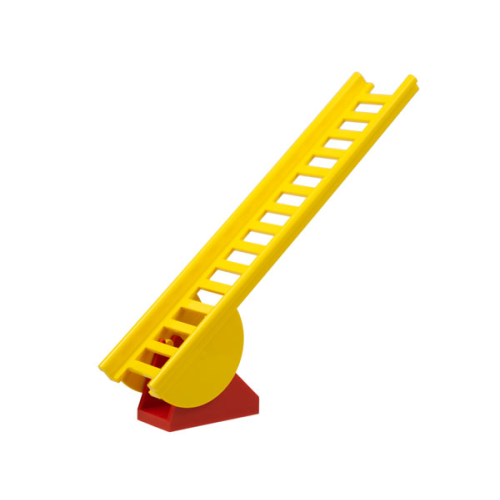 Деталь LEGO 4000c01 Ladder 16 x 4 with Semi-Circular Pivot with Red Ladder Holder (4000 / 5) - Yellow