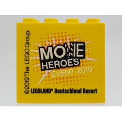 Brick 2 x 4 x 3 with MOVIE HEROES EVENT 2019 LEGOLAND Deutschland Resort Pattern Brick 2 x 4 x 3 with MOVIE HEROES EVENT 2019 LEGOLAND Deutschland Resort Pattern