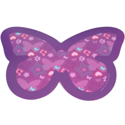 Plastic Part for Set 853552 - Butterfly Touch Pad with Dark Purple Border, Hearts, Stars, Music Notes, Paw Prints, and 2 x 2 Studs Pattern
