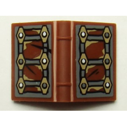 Minifigure, Utensil Book 2 x 3 with Moria Chronicles Pattern (Stickers) - Set 9473 Minifigure, Utensil Book 2 x 3 with Moria Chronicles Pattern (Stickers) - Set 9473