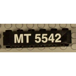 Brick 2 x 6 with 'MT 5542' Pattern on Both Sides (Stickers) - Set 5542