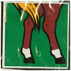 Duplo, Tile 2 x 2 x 1 with Horse Mosaic Picture 16 Pattern