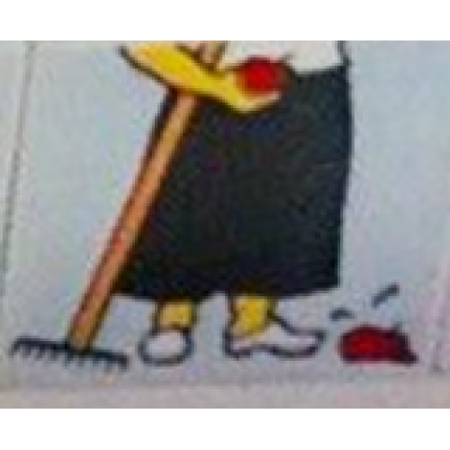 Деталь LEGO 2756pb453 Duplo, Tile 2 x 2 x 1 with Outdoors Mosaic Picture 17 Pattern