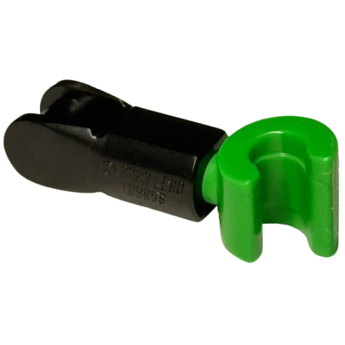 Деталь LEGO 109866pb02 Large Figure Lower Arm with Bar Handle with Molded Bright Green Hand Pattern