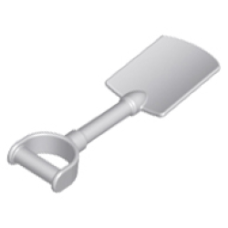 Duplo Utensil Shovel / Spade with Smooth Handle and Short Blade (total length 75mm) Duplo Utensil Shovel / Spade with Smooth Handle and Short Blade (total length 75mm)