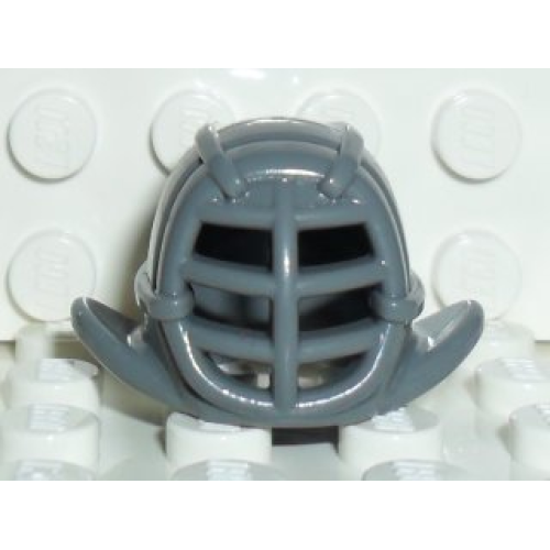 Деталь LEGO 98130 Minifigure, Headgear Ninjago Kendo Helmet - Dark Bluish Gray