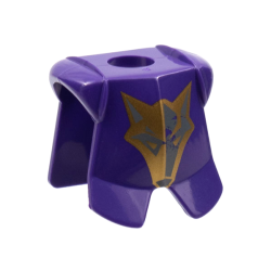 Minifigure Armor Breastplate with Leg Protection with Danju Gold Wolf Pattern Minifigure Armor Breastplate with Leg Protection with Danju Gold Wolf Pattern